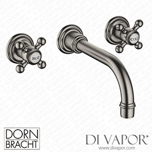 Dornbracht Madison Wall-Mounted Basin Mixer without Pop-Up Waste - Brushed Dark Platinum 36 712 361-99 Spare Parts