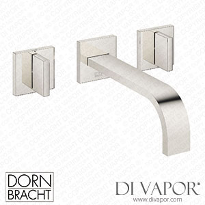 Dornbracht Mem Wall-Mounted Basin Mixer without Pop-Up Waste - Platinum 36 712 782-08 Spare Parts