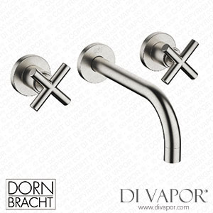 Dornbracht Tara Wall-Mounted Basin Mixer without Pop-Up Waste - Brushed Platinum 36 712 892-06 Spare Parts