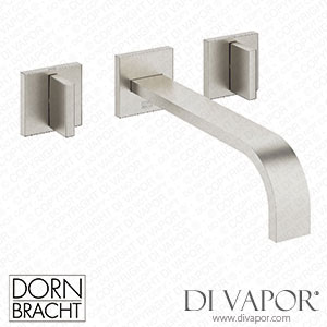 Dornbracht Mem Wall-Mounted Basin Mixer without Pop-Up Waste - Brushed Platinum 36 717 782-06 Spare Parts