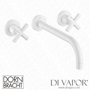 Dornbracht Tara Wall-Mounted Basin Mixer without Pop-Up Waste - Matte White 36 717 892-10 Spare Parts