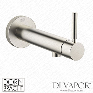 Dornbracht Meta Wall-Mounted Single-Lever Basin Mixer without Pop-Up Waste - Brushed Platinum 36 804 661-06 Spare Parts