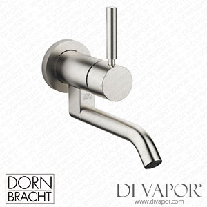 Dornbracht Meta Wall-Mounted Single-Lever Basin Mixer without Pop-Up Waste - Brushed Platinum 36 805 660-06 Spare Parts