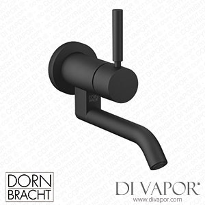 Dornbracht Meta Wall-Mounted Single-Lever Basin Mixer without Pop-Up Waste - Matte Black 36 805 660-33 Spare Parts
