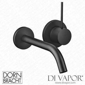 Dornbracht Meta Meta Slim Wall-Mounted Single-Lever Basin Mixer without Pop-Up Waste - Matte Black 36 860 662-33 Spare Parts