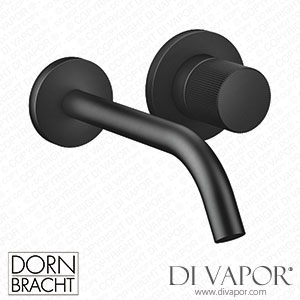 Dornbracht Meta Meta Pure Wall-Mounted Single-Lever Basin Mixer without Pop-Up Waste - Matte Black 36 860 664-33 Spare Parts