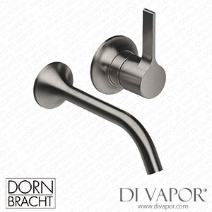 Dornbracht Vaia Wall-Mounted Single-Lever Basin Mixer without Pop-Up Waste - Brushed Dark Platinum 36 860 809-99 Spare Parts
