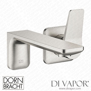 Dornbracht Liss? Wall-Mounted Single-Lever Basin Mixer without Pop-Up Waste - Brushed Platinum 36 860 845-06 Spare Parts
