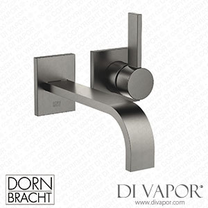 Dornbracht Mem Wall-Mounted Single-Lever Basin Mixer without Pop-Up Waste - Brushed Dark Platinum 36 861 782-99 Spare Parts