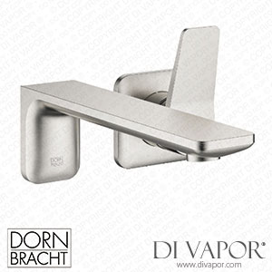 Dornbracht Liss? Wall-Mounted Single-Lever Basin Mixer without Pop-Up Waste - Brushed Platinum 36 861 845-06 Spare Parts