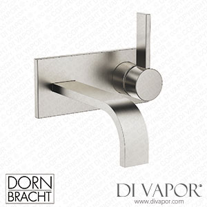 Dornbracht Mem Wall-Mounted Single-Lever Basin Mixer with Cover Plate without Pop-Up Waste - Brushed Platinum 36 863 782-06 Spare Parts
