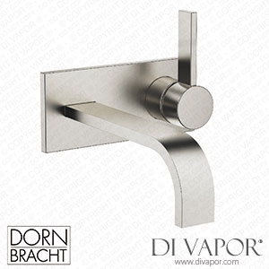 Dornbracht Mem Wall-Mounted Single-Lever Basin Mixer with Cover Plate without Pop-Up Waste - Brushed Platinum 36 864 782-06 Spare Parts