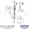 Grohe 36016001 Spare Tech Diagram