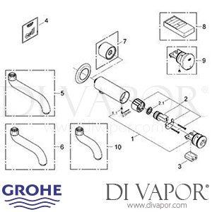 Grohe 36021 Europlus E Infra-Red Electronic Basin Tap (1/2 Inch) Spare Parts