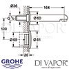 Grohe Europlus E Infrared Electronic Basin Mixer Tap Dimensions