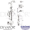 Grohe 36044LS0 Mixer Spare Tech Diagram