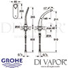 Grohe Ondus Digital 2-Hole Bath Shower Combination Dimensions
