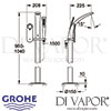 Grohe Ondus Digital Bath Shower Mixer Dimensions