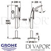 Grohe Ondus Digital Bath Shower Mixer Dimensions