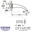 Grohe Ondus Digital Bath Spout Dimensions