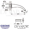 Grohe Ondus Digital Bath Spout Dimensions