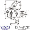 Grohe Ondus Digital Basin Mixer Dimensions