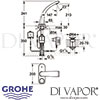 Grohe Ondus Digital Basin Mixer Tap Dimensions