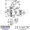 Grohe Ondus Digital Bathroom Tap Dimensions