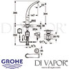 Grohe Ondus Digital Basin Mixer Dimensions
