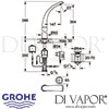 Grohe Ondus Digital Basin Mixer Dimensions