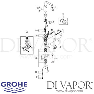 Grohe 36092 Essence E Infra-Red Electronic Basin Tap (1/2 Inch) Spare Parts