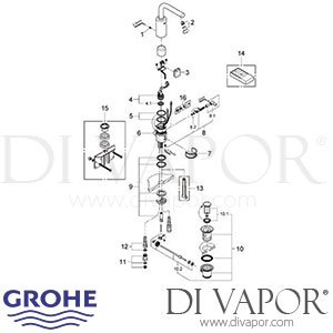 Grohe 36094 Essence E Infra-Red Electronic Basin Mixer (1/2 Inch) Spare Parts