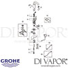 Grohe Allure E Infra-Red Electronic Basin Mixer Tap Spares