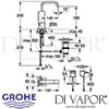 Grohe Allure E Infra-Red Electronic Basin Mixer Dimensions