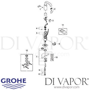 Grohe 36099 Allure E Infra-Red Electronic Basin Mixer (1/2 Inch) Spare Parts