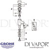 Grohe Controecon Self-Closing Pillar Tap Spares