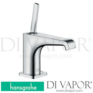 Hansgrohe 36102000 AXOR Citterio E Single Lever Basin Mixer 90 with Pin Handle for Hand Washbasins with Waste Set >11/14 Spare Parts