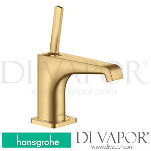 Hansgrohe 36102250 AXOR Citterio E Single Lever Basin Mixer 90 with Pin Handle for Hand Washbasins with Waste Set >11/16 Spare Parts