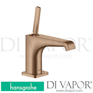 Hansgrohe 36102310 AXOR Citterio E Single Lever Basin Mixer 90 with Pin Handle for Hand Washbasins with Waste Set >11/16 Spare Parts