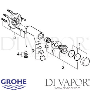 Grohe 36103 Controecon Self-Closing Pillar Tap Spare Parts