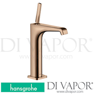 Hansgrohe 36103300 AXOR Citterio E Single Lever Basin Mixer 190 with Pin Handle for Wash Bowls with Waste Set >11/16 Spare Parts
