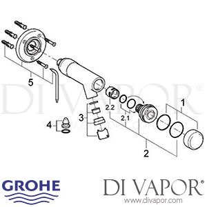 Grohe 36104 Controecon Self-Closing Pillar Tap Spare Parts