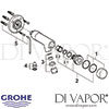 Grohe Controecon Self-Closing Pillar Tap Spares