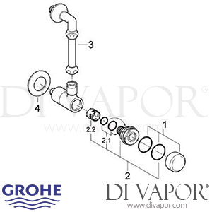 Grohe 36105 Controecon Self-Closing Shower Valve (1/2 Inch) Spare Parts