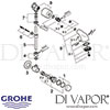 Grohe Controecon Self-Closing Shower Valve Spares