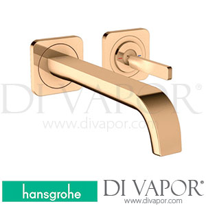 Hansgrohe 36106130 AXOR Citterio E Single Lever Basin Mixer for Concealed Installation Wall-Mounted with Pin Handle, Spout 221 Mm and Escutcheons 11/16 - 12/19 Spare Parts