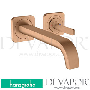 Hansgrohe 36106140 AXOR Citterio E Single Lever Basin Mixer for Concealed Installation Wall-Mounted with Pin Handle, Spout 221 Mm and Escutcheons >11/16 Spare Parts