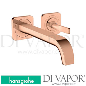 Hansgrohe 36106300 AXOR Citterio E Single Lever Basin Mixer for Concealed Installation Wall-Mounted with Pin Handle, Spout 221 Mm and Escutcheons >11/16 Spare Parts