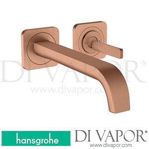 Hansgrohe 36106310 AXOR Citterio E Single Lever Basin Mixer for Concealed Installation Wall-Mounted with Pin Handle, Spout 221 Mm and Escutcheons >11/16 Spare Parts