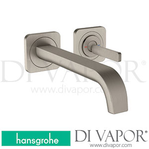 Hansgrohe 36106800 AXOR Citterio E Single Lever Basin Mixer for Concealed Installation Wall-Mounted with Pin Handle, Spout 221 Mm and Escutcheons >11/16 Spare Parts